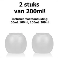 Dayshake Doseerbol Met Maataanduidingen (2 Stuks) - 200 Ml- Vloeibaar Wasmiddel Doseren - Wasbol - Herbruikbaar - Plastic - Voor Wasmachine - Alternatief Voor Doseerdop -Huishoudelijke Artikelen Winkel 1200x1200 1605