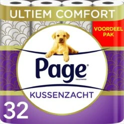 Page Toiletpapier - 32 Rollen - Kussenzacht Wc Papier (3-laags) - Voordeelverpakking -Huishoudelijke Artikelen Winkel 1200x1200 330
