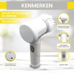 Lenga Elektrische Schoonmaakborstel - 5 In 1 Borstel - Oplaadbaar - Wasborstel - Schoonmaakmiddelen - Schrobborstels -Huishoudelijke Artikelen Winkel 1200x1200 405