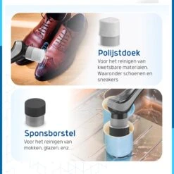 Qualitics Elektrische Schoonmaakborstel - Roterende Polijstmachine - Schrobborstel - Poetsmachine - Vloerreiniger Met 10 Opzetstukken -Huishoudelijke Artikelen Winkel 1200x1200 416