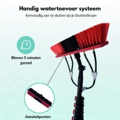 Cleanlix Telescoopsteel Met Borstel - Met Waterdoorvoer - Telescopische Wasborstel - Ramenwassen - Uitschuifbaar Tot 9 Meter -Huishoudelijke Artikelen Winkel 1200x1200 434