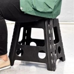Merkloos Verdikt Kunststof Klapkruk-draagbaar-opvouwbare Kruk-Met Antislip Oppervlak Zwart 29x22cmx45cm -Huishoudelijke Artikelen Winkel 1200x1200 439