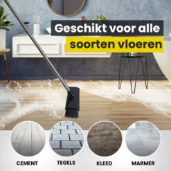 Schrobbezem Zwart Luiwagen Met Steel 120cm - Tuinbezem Straatbezem - Schoonmaak Schrobber Kunststof Harde Bezem - Schrobborstel En Schuurborstel -Huishoudelijke Artikelen Winkel 1200x1200 486