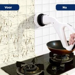 B-care Elektrische Schoonmaakborstel - 4 Opzetstukken - Wasborstel - Poetsmachine - Schrobborstel - Handborstel - Werkborstel - Schrobber - Boorborstel - Schoonmaakmiddelen - Reinigingsborstel -Huishoudelijke Artikelen Winkel 1200x1200 490