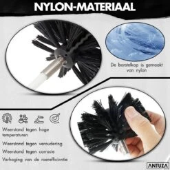 Antuza | Schoorsteenveegset | Schoorsteenreiniger | Schoorsteen Borstel | 9 Meter -Huishoudelijke Artikelen Winkel 1200x1200 496