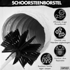 Antuza | Schoorsteenveegset | Schoorsteenreiniger | Schoorsteen Borstel | 9 Meter -Huishoudelijke Artikelen Winkel 1200x1200 497