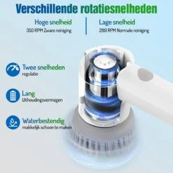 Elektrische Schoonmaakborstel - Schrobborstel - Handborstel - Schuurborstel - Schrobber - Badkamer - Toilet - Keuken 15 Elektrische Schoonmaakborstel - Schrobborstel - Handborstel - Schuurborstel - Schrobber - Badkamer - Toilet - Keuken -Huishoudelijke Artikelen Winkel 1200x1200 505