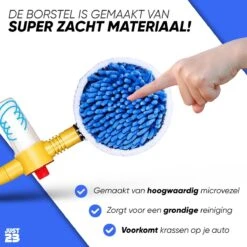 JUST23 Telescopische Autowasborstel – Schrobber Met Steel – Velgenborstel - Autowasset Met Zeep - Roterende Schoonmaakborstel - Multifunctionele Wasborstel -Huishoudelijke Artikelen Winkel 1200x1200 583