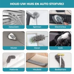 NovaBeau Plumeau Met Telescoopsteel – Microvezel Ragebol Uitschuifbaar - 9-delig Duster Set Met Voegenborstel – RVS Stoffer – Grijs Chenille Borstel – Wasbaar En Draaibaar -Huishoudelijke Artikelen Winkel 1200x1200 604