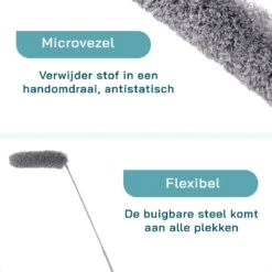 ForDig 7-Delige Plumeau Set - Duster Met Telescoopsteel Uitschuifbaar Tot 250 Cm - Inclusief Ragebol / Voegenborstel / Microvezel Doek / Chenille Borstel - Wasbaar - 360 Graden Draaibaar -Huishoudelijke Artikelen Winkel 1200x1200 619