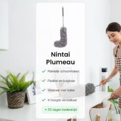 Plumeau Uitschuifbaar Tot 280cm - RVS - Telescopisch - Plumeau Met Telescoopsteel - 360° Flexibel 15 Plumeau Uitschuifbaar Tot 280cm - RVS - Telescopisch - Plumeau Met Telescoopsteel - 360° Flexibel -Huishoudelijke Artikelen Winkel 1200x1200 636