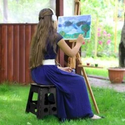 Buxibo - Kruk - Krukje - Keukentrap - Keukentrapje - Opvouwbaar Trapje - Keuken/Badkamer/Schuur Trapje - 29 X 24 X 40cm -Huishoudelijke Artikelen Winkel 1200x1200 664