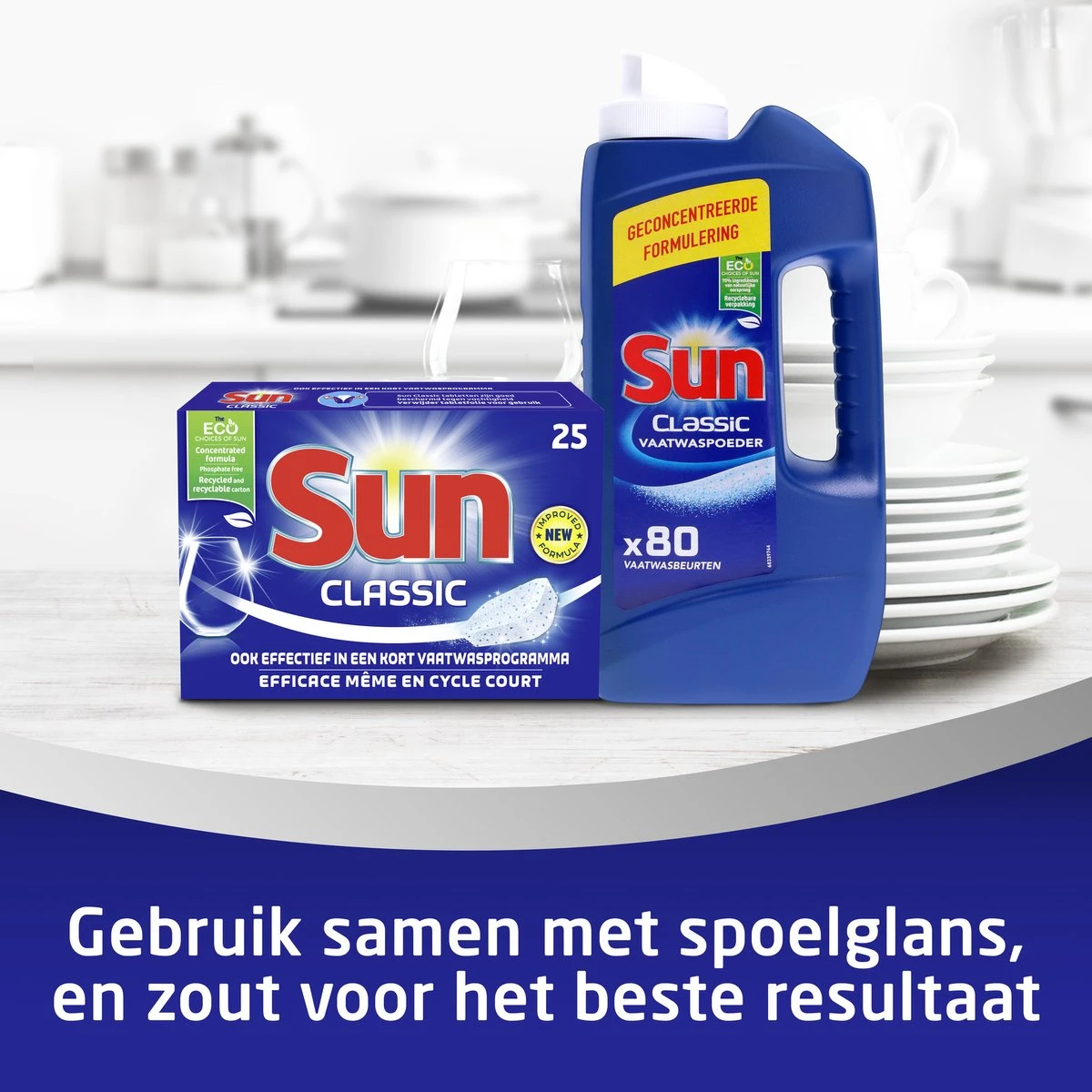 SUN® Sun Vaatwaspoeder 1,36KG - 80 Wasbeurten 7 SUN® Sun Vaatwaspoeder 1,36KG - 80 Wasbeurten - Afbeelding 5
