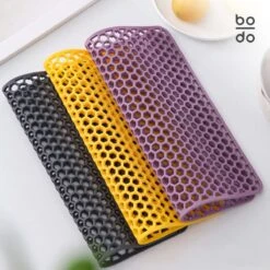 BODO Gootsteenmat Siliconen Donker Grijs - 34.5 X 34.5 Cm - Keuken Accessoires - Gootsteen Beschermer - Onderzetters Siliconen - Anti Kras -Huishoudelijke Artikelen Winkel 1200x1200 855