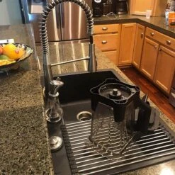 IBright Oprolbare Afdruiprek - Pannen Rooster Hittebestendig - Afdruiprooster - Pannenonderzetter - RVS Zwart -Huishoudelijke Artikelen Winkel 1200x1200 879