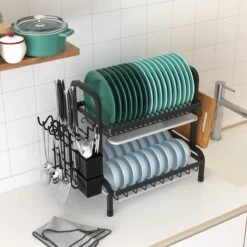Dish Drying Rack Drainer Afdruiprek Metaal Afvoerafdruiprek Met Druppelbak Black Decker Droogrek Zwart Afdruiprek Brabantiaafdruiprek Metaal Muur -Huishoudelijke Artikelen Winkel 1200x1200 899