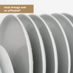 Baulk® - Afdruiprek - Afdruiprek Met Lekbak - Afwas - Droogrek Afwas - RVS - Bestekbak - Modern -Huishoudelijke Artikelen Winkel 1200x1200 925