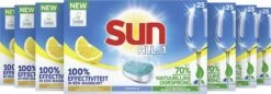 SUN® Sun All-In-1 Citroen Vaatwastabletten - 7 X 24 Tabletten - Voordeelverpakking 14 SUN® Sun All-In-1 Citroen Vaatwastabletten - 7 X 24 Tabletten - Voordeelverpakking -Huishoudelijke Artikelen Winkel 1200x417