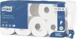 Tork Traditioneel Toiletpapier 3-laags Wit 250 Vel T4 Premium -Huishoudelijke Artikelen Winkel 1200x611 13