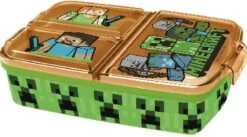 Mickey Mouse Minecraft Broodtrommel 3 Vakjes - 18x13 Cm - Brooddoos - Lunchbox -Huishoudelijke Artikelen Winkel 1200x664
