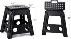 Buxibo - Kruk - Krukje - Keukentrap - Keukentrapje - Opvouwbaar Trapje - Keuken/Badkamer/Schuur Trapje - 29 X 24 X 40cm -Huishoudelijke Artikelen Winkel 1200x667