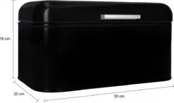 QUVIO Broodtrommel - Brooddoos - Brood Bewaren - Vershouddoos Voor Brood - Brooddoos - Klepdeksel - Scharnierdeksel - Zwart - Ijzer - 9,5 Liter Inhoud - 20 X 30 X 16 Cm 8 QUVIO Broodtrommel - Brooddoos - Brood Bewaren - Vershouddoos Voor Brood - Brooddoos - Klepdeksel - Scharnierdeksel - Zwart - Ijzer - 9,5 Liter Inhoud - 20 X 30 X 16 Cm -Huishoudelijke Artikelen Winkel 1200x715