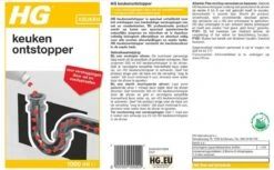HG Keukenontstopper - 1L - De NR1 Ontstopper - Biologisch Afbreekbaar -Huishoudelijke Artikelen Winkel 1200x741