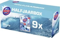 Glorix Power 5 Toiletblokken - Ocean - 9 Stuks - Halfjaarbox - Voordeelverpakking -Huishoudelijke Artikelen Winkel 1200x760 2