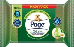 Page Vochtig Toiletpapier - 6 X 74 Stuks - Aloë Vera Maxi Vochtig Wc Papier - Voordeelverpakking -Huishoudelijke Artikelen Winkel 1200x763 4