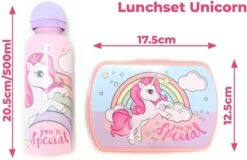 Broodtrommel + Drinkfles Unicorn | Lunchbox Voor Kinderen | Eenhoorn Roze LS03a 16 Broodtrommel + Drinkfles Unicorn | Lunchbox Voor Kinderen | Eenhoorn Roze LS03a -Huishoudelijke Artikelen Winkel 1200x777 3