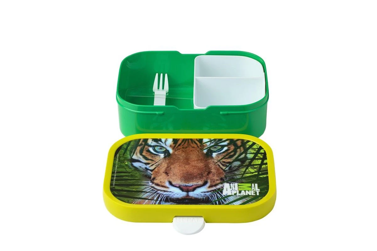 Mepal – Lunchset Campus (pu + Lb) – Pop-up Drinkfles En Broodtrommel Voor Kinderen – Animal Planet Tijger – Bento Box – Lekvrij 5 Mepal – Lunchset Campus (pu + Lb) – Pop-up Drinkfles En Broodtrommel Voor Kinderen – Animal Planet Tijger – Bento Box – Lekvrij - Afbeelding 3