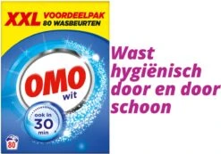 Omo Wit XXL Waspoeder 80 Wasbeurten -Huishoudelijke Artikelen Winkel 1200x841 1