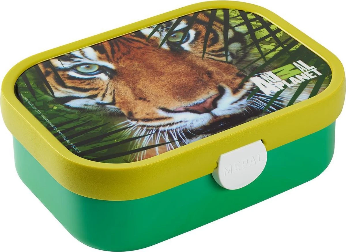 Mepal – Lunchset Campus (pu + Lb) – Pop-up Drinkfles En Broodtrommel Voor Kinderen – Animal Planet Tijger – Bento Box – Lekvrij 4 Mepal – Lunchset Campus (pu + Lb) – Pop-up Drinkfles En Broodtrommel Voor Kinderen – Animal Planet Tijger – Bento Box – Lekvrij - Afbeelding 2