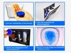 Merkloos Toiletblokjes Voor Inbouwreservoirs – WC-blokjes – Toiletblokken In Een Voordeelverpakking – 30 Stuks -Huishoudelijke Artikelen Winkel 1200x895