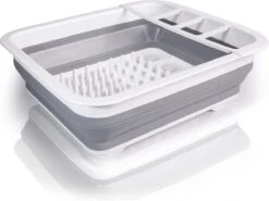 Amazy Afdruiprek Opvouwbaar & Bpa-vrij - Afdruiprek Voor Het Drogen Van Bestek, Borden, Glazen & Flessen - Afdruipmat In Grijs-wit Van Kunststof & Silicone Voor Gootsteen, Spoelbakken, Keuken -Huishoudelijke Artikelen Winkel 1200x900 27