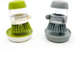 In Round Afwasborstel Met Zeepdispenser / Zeepreservoir – Inclusief Houder – Grijs – Afwas Borstel – Zeep Handborstel – Doseerpomp – Afwasmiddel Dispenser – Navulbaar -Huishoudelijke Artikelen Winkel 1200x935