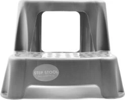 Grijs Kinderkrukje/opstapje Met 2 Treden 35 Cm - Keuken/badkamer Krukjes/opstapjes Voor Kinderen -Huishoudelijke Artikelen Winkel 1200x955