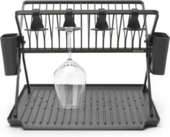 Brabantia SinkSide Afdruiprek - Inklapbaar - Dark Grey -Huishoudelijke Artikelen Winkel 1200x969