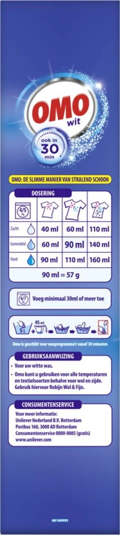 Omo Wit XXL Waspoeder 80 Wasbeurten -Huishoudelijke Artikelen Winkel 271x1200 1