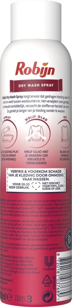 Robijn Pink Sensation Dry Wash Spray - 6 X 200 Ml - Voordeelverpakking 11 Robijn Pink Sensation Dry Wash Spray - 6 X 200 Ml - Voordeelverpakking -Huishoudelijke Artikelen Winkel 282x1200 1