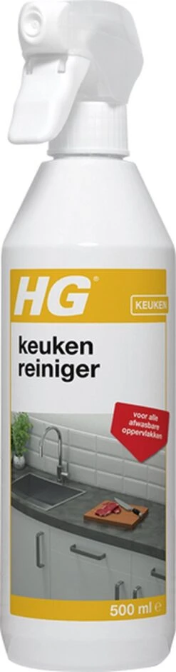 HG Keuken Reiniger - 500ml - Effectief En Hygiënisch - Voor Alle Afwasbare Oppervlakken -Huishoudelijke Artikelen Winkel 315x1200