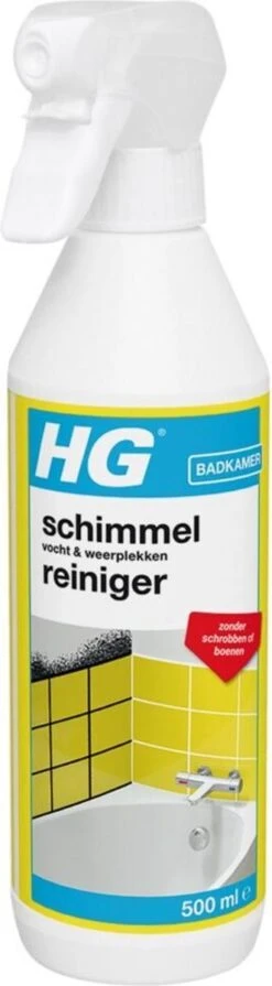 HG Schimmelreiniger - 500ml - De NR 1 Schimmelverwijderaar - Vernietigt De Hardnekkigste Schimmel - Geschikt Voor De Badkamer, Tegel-, Siliconenvoegen, Stucwerk -Huishoudelijke Artikelen Winkel 331x1200