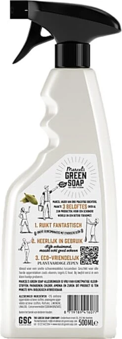 Marcel's Green Soap Allesreiniger Spray - Sandelhout & Kardemom - 500ML -Huishoudelijke Artikelen Winkel 433x1200