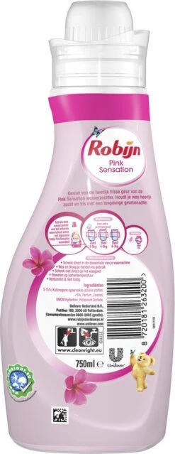 Robijn Pink Sensation Wasverzachter - 240 Wasbeurten - Voordeelverpakking -Huishoudelijke Artikelen Winkel 464x1200