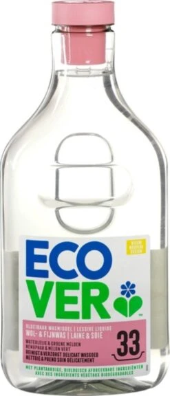 Ecover Wol & Fijnwasmiddel - Waterlelie & Groene Meloen - 1,5 L - 33 Wasbeurten -Huishoudelijke Artikelen Winkel 515x1200