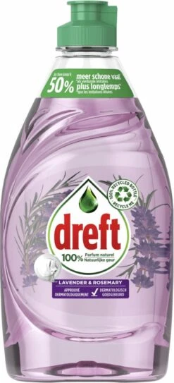 Dreft Naturals Lavender & Rosemary Afwasmiddel - Voordeelverpakking 10x450ml -Huishoudelijke Artikelen Winkel 546x1200 1
