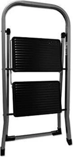 Excellent Houseware Inklapbare Keukentrap - 2 Treden - Tot 150kg - Metaal -Huishoudelijke Artikelen Winkel 561x1200 1
