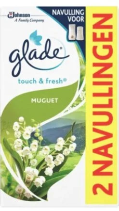 Glade By Brise Touch & Fresh Muguet Navulling - 2 Stuks -Huishoudelijke Artikelen Winkel 682x1200