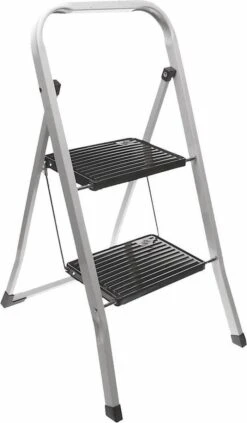 Excellent Houseware Inklapbare Keukentrap - 2 Treden - Tot 150kg - Metaal -Huishoudelijke Artikelen Winkel 700x1200