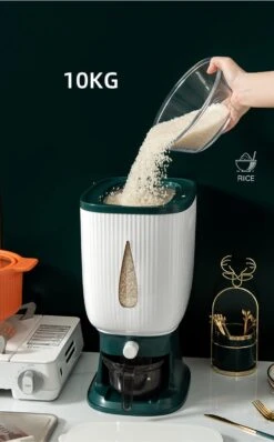 Deluqse Rijst Dispenser - Rijst Container - Grijs - Voedsel Dispenser - Rijst Opbergdoos - Rijst Bewaren - Rijst Opberg Container -Huishoudelijke Artikelen Winkel 745x1200 1